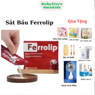 Sắt bầu, Sắt sinh học Ferrolip liposome bổ sung sắt cho mẹ bầu người thiếu máu thiếu sắt_Chính hãng Date mới