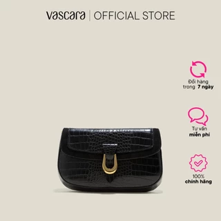 [Livestream]Vascara Clutch Vân Da Cá Sấu Nhấn Khóa Trang Trí - CLU 0116