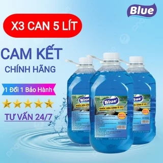 COMBO 3 Can Nước Rửa Kính Blue 5 Lít +Chính Hãng,Tiết Kiệm Hơn