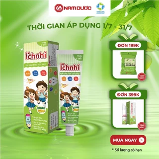 Kem đánh răng thảo dược Ích Nhi hương dưa gang tuýp 75g cho bé trên 6 tuổi  bảo vệ men răng, nướu, ngừa sâu răng