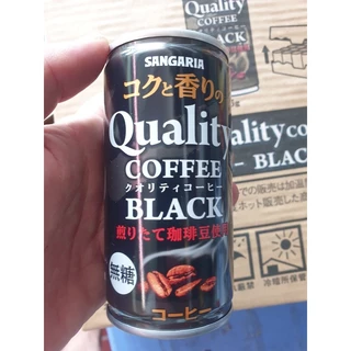1 thùng tương đương 30 lon Cà phê đen Sangaria Quality Coffee lon 185g Nhật Bản