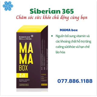 [Hỗ trợ bà bầu] Viên uống cho mẹ bầu và mẹ sau sinh MAMA BOX Siberian Wellness 30 túi