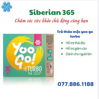 Thực phẩm bảo vệ sức khỏe Trà thảo mộc YOO GO Turbo tea (Thải độc, giảm cân) mẫu mới của trà T body