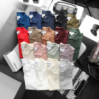 Áo thun Polo Nam bo gân xuất dư form regular suông không ôm, vải pique cotton co giãn , bigsize 100kg - 3bros