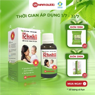 Dầu tràm khuynh diệp Ích Nhi 30ml giúp phòng cảm lạnh, làm ấm, an toàn cho trẻ sơ sinh và phụ nữ có thai, sau sinh