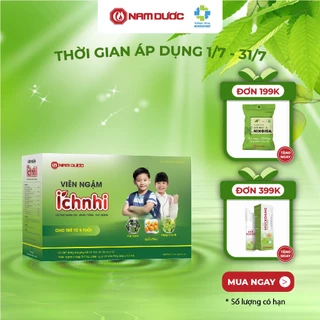 Viên ngậm Ích Nhi hộp 30 viên ngậm hỗ trợ giảm ho, đau họng, khàn tiếng cho trẻ em, phụ nữ có thai, cho con bú