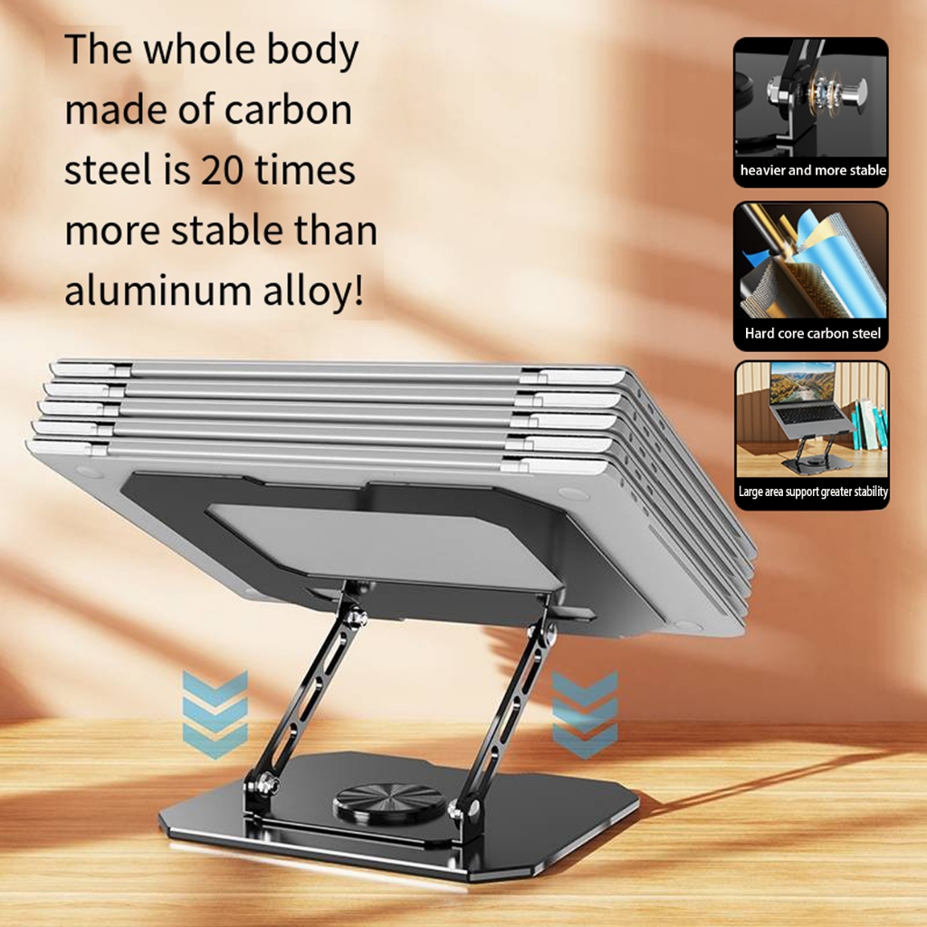 Giá đỡ máy tính xách tay bằng kim loại, có thể xoay 360 °có thể điều chỉnh…