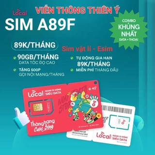 SIM 4G{chọn số đẹp miễn phí}MOBIFONE LOCALA 79 A68 A69 A89