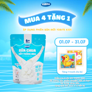 [Phiên bản mới] Sữa chua khô ăn dặm YoBite Kids vị truyền thống - Hỗ trợ tiêu hóa, ngừa biếng ăn