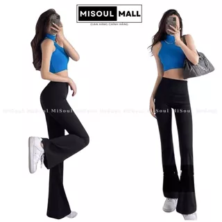 Quần Legging MiSoul Mall Cạp Cao Nữ Ống Loe Hack Dáng Khoe Trọn Body Đủ Bigsize 133