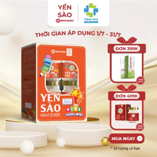 Set Yến Kids thông minh chưng sẵn cho bé -Set 4 hũ 70ml/25% tổ yến chưng đường phèn - Yến sào Kids thông minh, Khánh Hòa