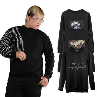 Áo Sweater Bigsize Nam 70- 120kg, Áo Thun Dài Tay Vải Mềm Mịn