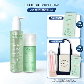 Combo Gel Rửa Mặt Làm Sạch Sâu The Auragins Và Gel Dưỡng Ẩm Giảm Thâm