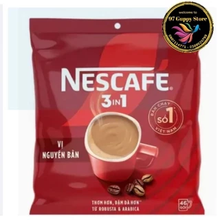 Cà phê hòa tan Nescafe 3in1 vị nguyên bản bịch 46 gói