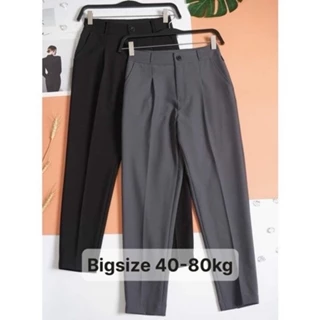 Quần Baggy Công Sở Dáng Đẹp Loại Đẹp Đủ 3 Màu đen ghi nâu cho 75kg-Mã 333