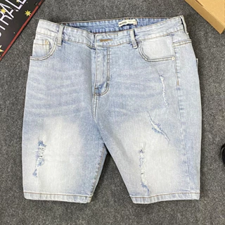 Quần Short Jean Light Blue Co Giãn Bigsize < 105kg