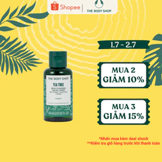 Sữa Rửa Mặt Tea Tree Skin Clearing Facial Wash 60ML The Body Shop