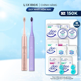 Combo 2 Bàn Chải Điện Halio Whitening Electric Toothbrush - Rose & Purple