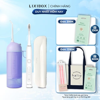 Combo Bàn chải điện Sonic Toothbrush Màu White và Máy Tăm Nước Periwinkle