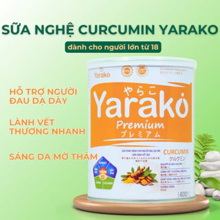 Sữa Nghệ dành cho người Dạ dày YARAKO PREMIUM CURCUMIN Nhật Bản, công nghệ NaNo giúp hấp thụ tối da