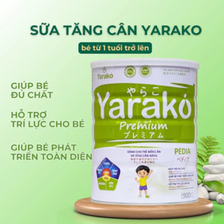 Sữa Tăng Cân Cho Bé YaRako Premium Pedia Nhật Bản - Giúp hệ tiêu hóa khỏe mạnh, hấp thụ tối đa