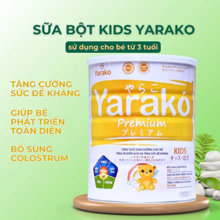 Sữa Bột giúp tăng cường miễn dịch và sức đề kháng Cho Bé YARAKO PREMIUM KIDS Nhật Bản