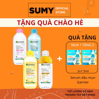 Nước Tẩy Trang Micellar Garnier Hồng Vàng Xanh Dành Cho Mọi Loại Da 400ml - SUMY