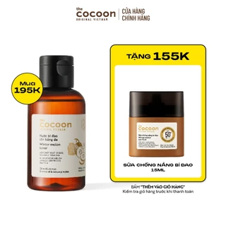 Nước bí đao cân bằng da (toner) Cocoon giảm dầu & mụn 140ml