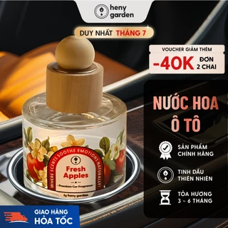 Nước Hoa Ô Tô HENY GARDEN Cao Cấp - Nước Hoa Xe Hơi, Tinh Dầu Thơm Xe Ô Tô Khử Mùi, Chống Say Xe, Mùi Hương Thư Giãn