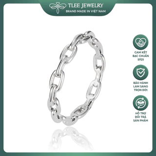 Nhẫn bạc TLEE Chain chain kiểu cách cá tính TleeJewelry A0306