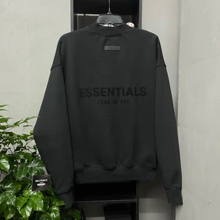 [CHÍNH HÃNG] Áo Thun sweater Fear of God Essentials Crewneck Black (SS22)