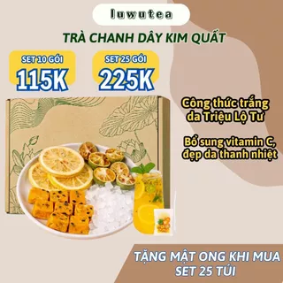 Trà chanh dây kim quất Luwu Tea, trà trắng da da Triệu Lộ Tư nước uống trắng da thanh nhiệt cơ thể