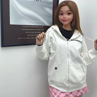 Áo Hoodie Zip Local Brand Missout Basic unisex chất liệu vải nỉ chân cua thoáng mát form oversize