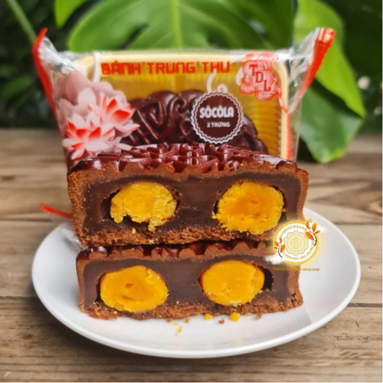 [Hỏa tốc] Bánh trung thu Socola 2 trứng 200gr Tân Dân Lợi