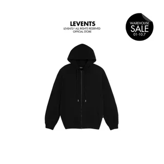 Áo Hoodie Zipper Levents Something/ Black