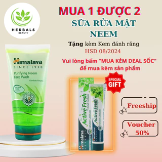 Sữa rửa mặt giảm mụn mờ thâm Himalaya Purifying Neem Face Wash 150ml