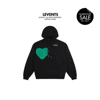 Áo Hoodie Levents Green Heart/ Black