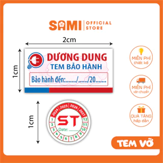 Tem Vỡ Bảo Hành - Niêm Phong VINH LIEN Sticker, Decal Dán Theo Yêu Cầu - Sami Shop - Khổ A4