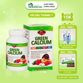 Canxi Hữu Cơ Green Calcium Olympian Labs Nhập Khẩu Từ Mỹ - Bổ Sung Canxi Mát Cho Bà Bầu & Mẹ Sau Sinh Hộp 100 Viên