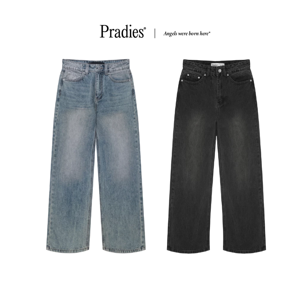 Quần Jeans Nữ Form Suông PRADIES Da Sun