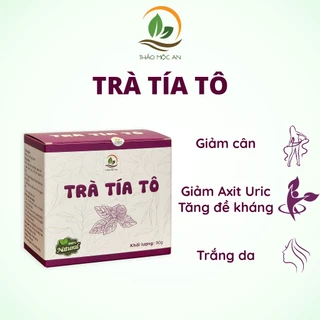 TRÀ TÍA TÔ Giải cảm, giảm Acid Uric, thanh nhiệt, tăng đề kháng, khối lượng 60g, 120g - Thảo Mộc An