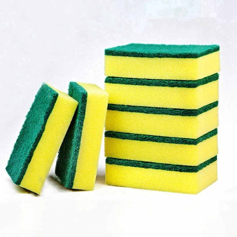 COMBO 3 Miếng rửa chén bát 2 mặt xanh vàng tiện dụng -VH297