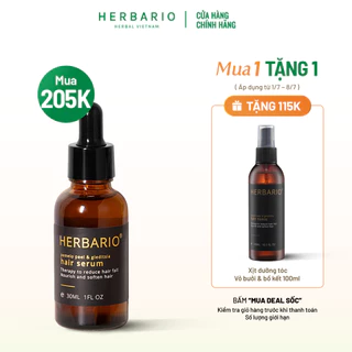 Serum tinh dầu vỏ bưởi và bồ kết herbario 30ml giảm rụng tóc, giúp mọc tóc chắc khoẻ