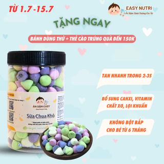 Bánh ăn dặm cho bé 6 tháng sữa chua khô trái cây tươi bổ sung lợi khuẩn, canxi, chất xơ, vitamin cho bé - Ăn Dặm Easy