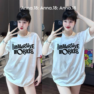 Áo phông cotton khô _form rộng in nổi ( immersive ) top nam nữ