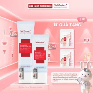 [COMBO 50ml + 35ml] Kem Chống Nắng Cấp Ẩm & Dịu Da Cell Fusion C Aquatica Sunscreen 100 SPF 50+/PA++++