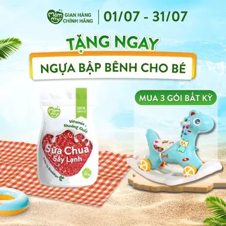 Sữa chua sấy vị dâu Sembikiya Mămmy, viên tròn chống hóc, giàu vitamin và khoáng chất cho bé từ 6 tháng tuổi - 20 gram