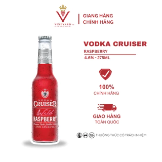 Nước Trái Cây Lên Men Vodka Cruiser Raspberry 4.6% 275ml