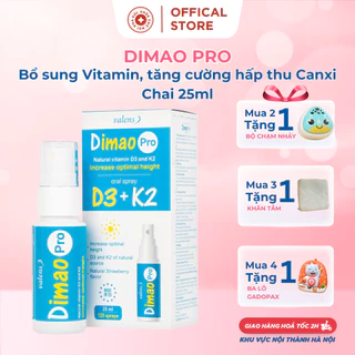 Dimao Pro Oral Spray Bổ Sung Vitamin D và Vitamin K2 Tăng Cường Hấp Thu Canxi Phát Triển Chiều Cao