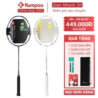 Vợt cầu lông Kumpoo K520 pro chính hãng sợi carbon 4U căng sẵn công thủ toàn diện cho mọi người chơi